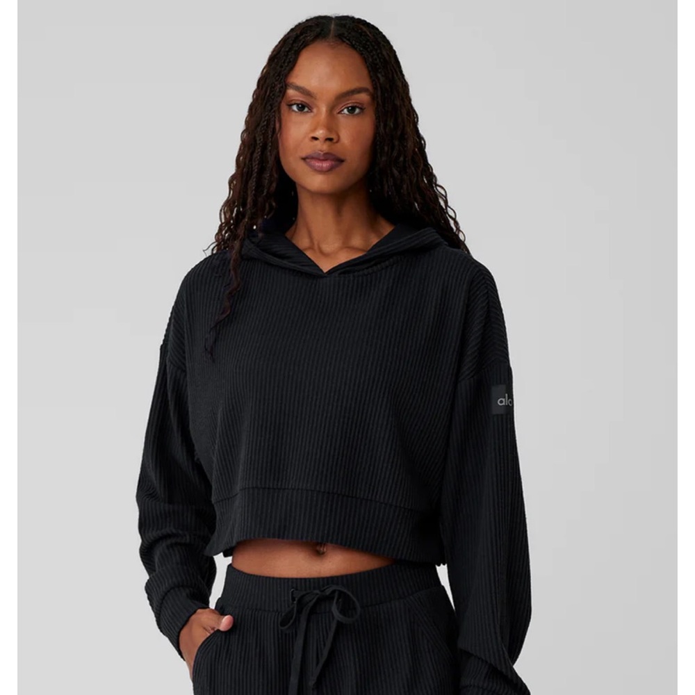 Alo muse hoodie black size large (12-14)